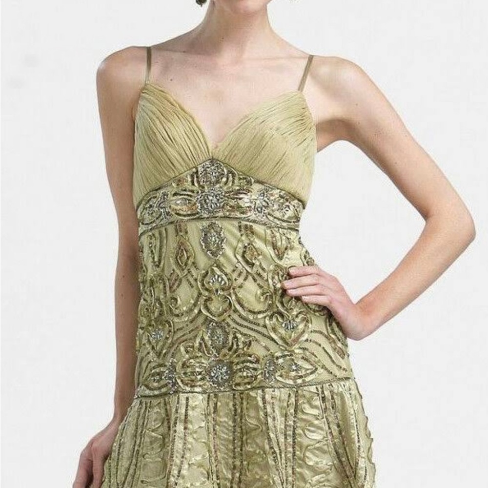 Sue Wong Embellished Sequin Cocktail Dress. NWT.